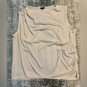 Elegant Cream Sleeveless Top